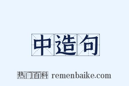 中造句是什么意思的图片